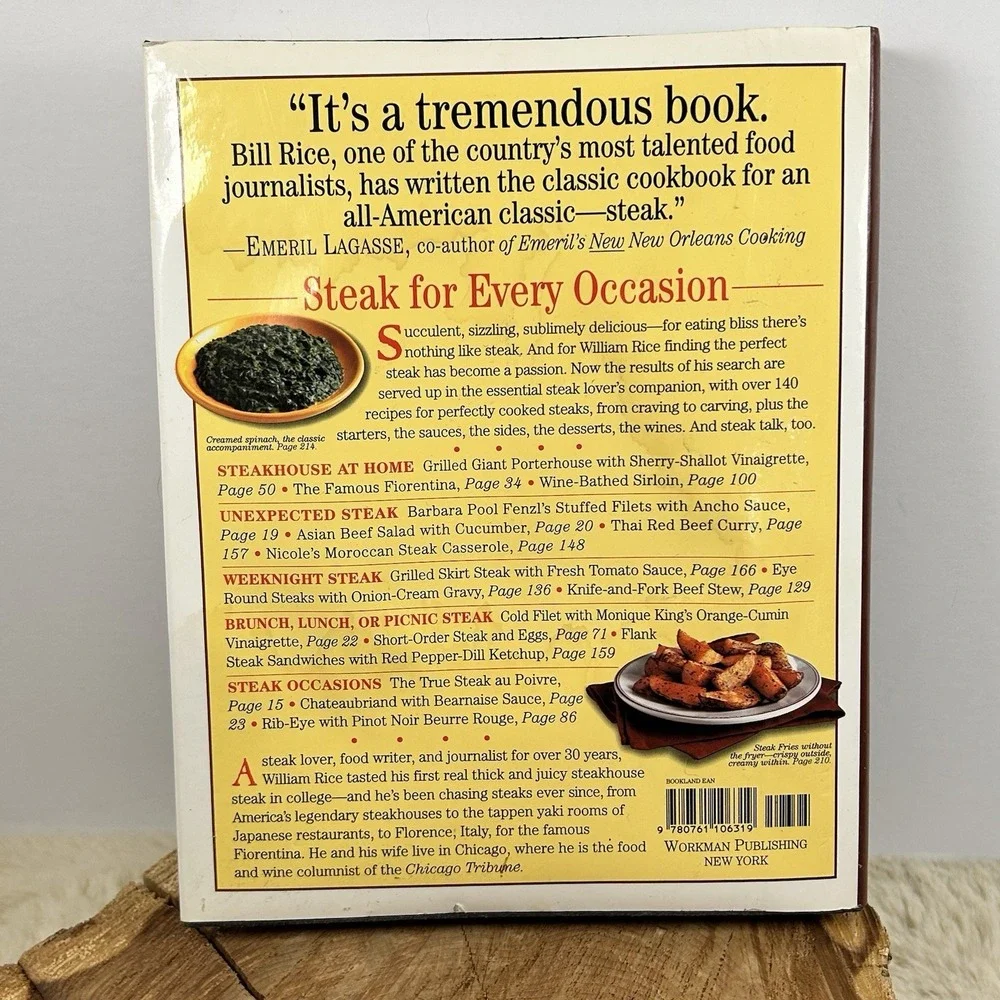 Pre Owned Vintage First Edition Steak Lover's Cookbook 1997 Hardback Book‎